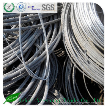 Desechos de alambre de aluminio para la exportación